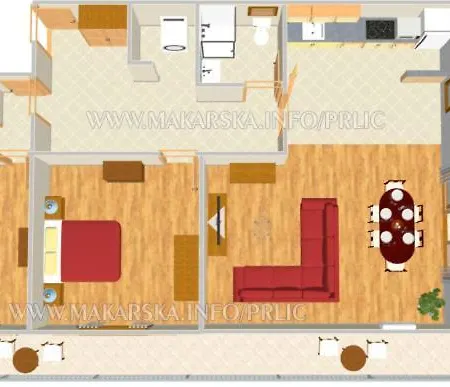Quarto em Acomodações Particulares Prlic 3 Makarska